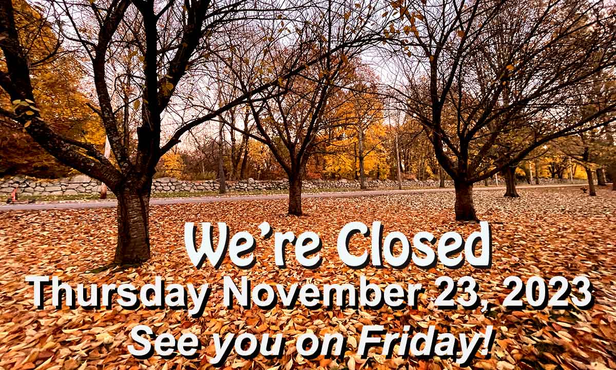 Closed for Thanksgiving